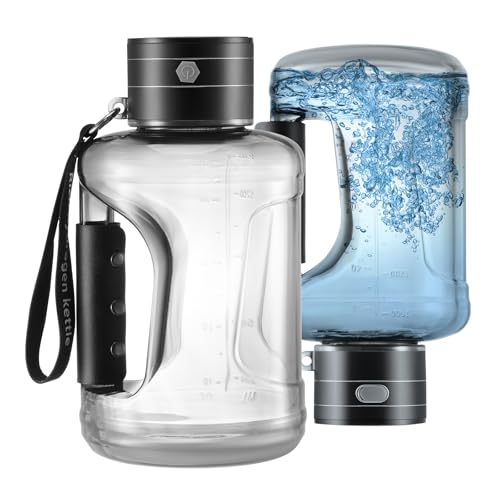 UPROZIL 1.5L Wasserstoff Wasserflasche, Hydrogen Water Bottle, USB Wiederaufladbar Generator Wassergenerator für Reisen Fitness Studio zu Hause