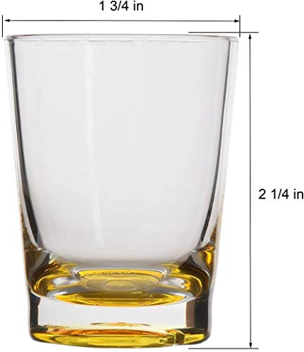 Shot Glasses Set, Cute Shot Glasses, Colored Glasses, Colored Drinking Glasses, Perfect for Tequila Glasses, Birthday Shot Glass, Sauce, Dipping and Food Sampling (Multi Color) (6 pieces) - Thumbnail 3