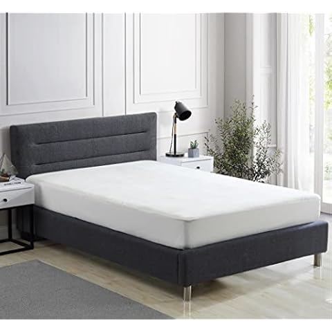 Casa Platino Waterproof Mattress Protector King Size – Soft & Cooling King Mattress Cover for Bed – Deep Pockets fit up to 20” Mattress - White Cover
