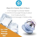 Ice Therapy Massage Roller Ball, Manual Massager for Trigger Point, Deep Tissue Massage, Alleviating Muscle Tension and Pain Relief, Suitable for Neck, Back, Shoulders, Arms, Legs, Thighs etc