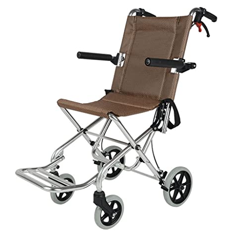 大人や子供のためのロッキングハンドブレーキ付きの折りたたみ式人間工学に基づいた車椅子の移動が簡単な超軽量輸送車椅子