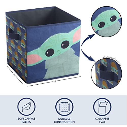 Image of Idea Nuova Star Wars The Mandalorian,The Child Set of 2 Durable Storage Cubes with Handles