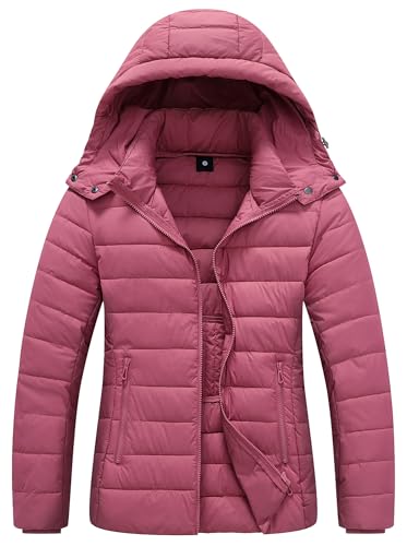 TDYPCI Women's Waterproof Puffer Jacket Quilted Warm Winter Coat Ultra Light Weight Short Down Jacket TDYPCI Women's Waterproof Puffer Jacket Quilted Warm Winter Coat Ultra Light Weight Short Down Jacket