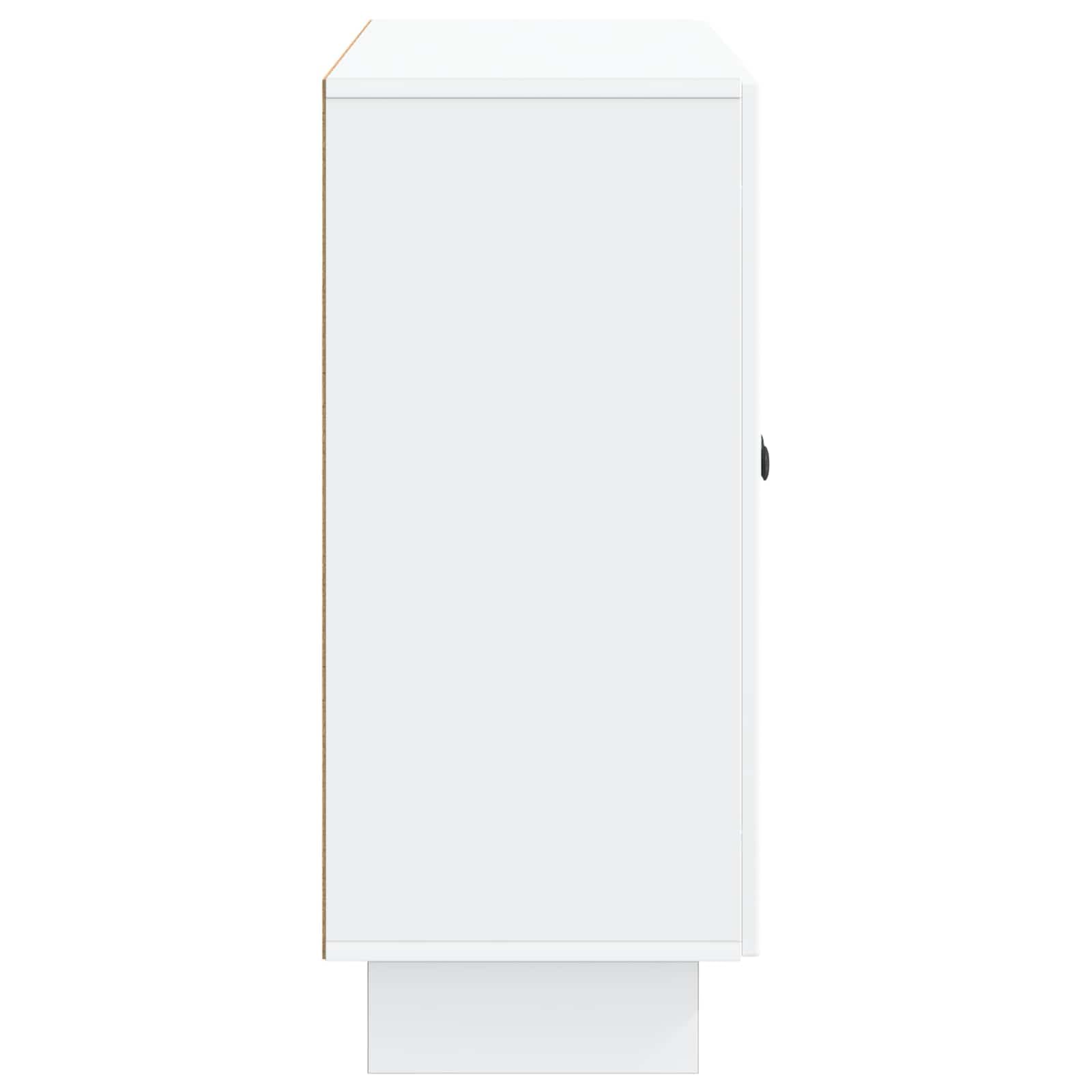 Credenza bianca 89 x 34,5 x 80 cm comò con 3 ante