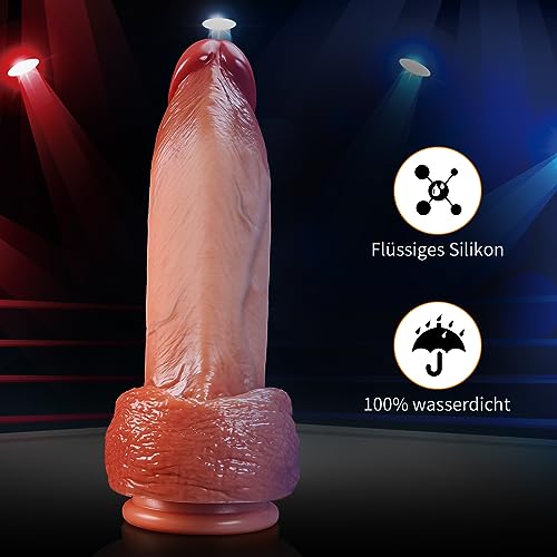 HIVEFUN Dildo Dick Diloschwanz für frauen, Realistischer Dildos Groß Dicker Diloschwanz für Männer Vibration für Frauen, 22cm Big Analdildos XXL Vibrator mit Saugnapf Sexspielzeug für Frauen Solo – Bild 3