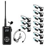 Retekess TT120 Swim Coach Communicator, Underwater Communicator, IP68 Waterproof, 120M, Bone Conduction, Wireless Underwater Communication Unit for Swimming Coaching