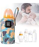 USB Flaschenwärmer Baby Tragbare Fläschchenwärmer Babyflaschen Wärmer Intelligente Temperaturregelung Baby Bottle Warmer Sicher und Mild für Indoor Outdoor