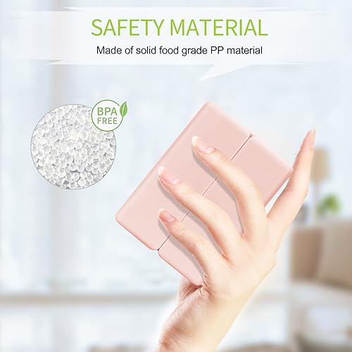 Fyy FYY-BR-2312-PILL-BOX-P Daily Pill Organizer, 7 Compartments Portable Pill Case Travel Pill Organizer,[Folding Design] Pill Box thumb #5