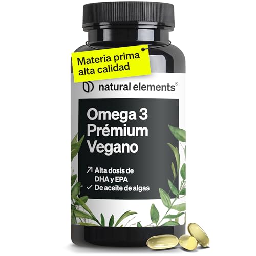 Omega 3 2000mg (Omegavie®) - 800mg DHA + 400mg EPA por dosis diaria - Aceite de algas en alta dosificación - 60 cápsulas veganas - Sin aditivos innecesarios