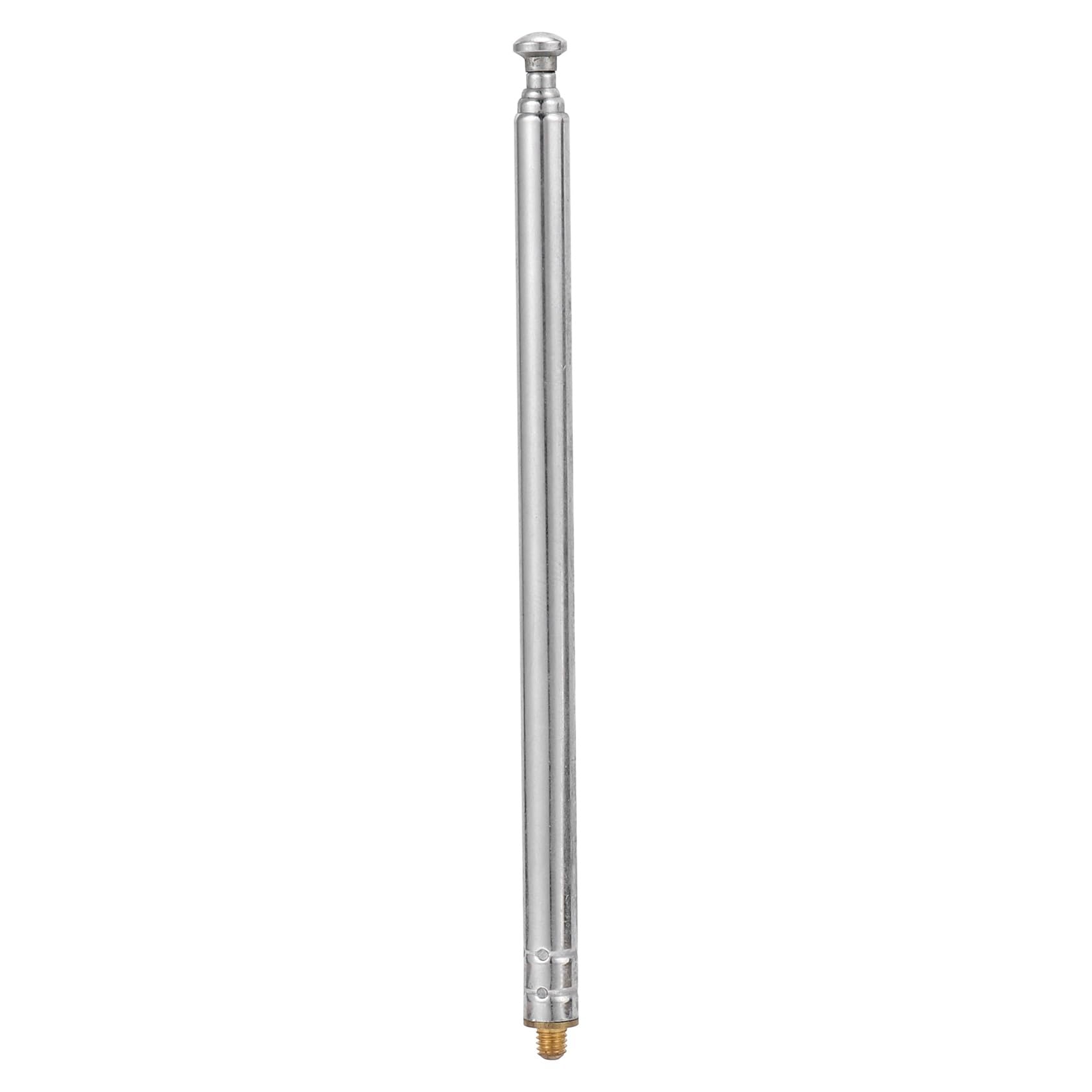 Antenne télescopique 5 sections avec filetage extérieur de 3 mm pour voiture radiocommandée, argentée