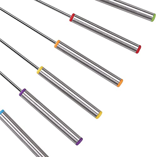 image for lasenersm 6 Pieces Fondue Forks Chocolate Fork Stainless Steel Cheese 