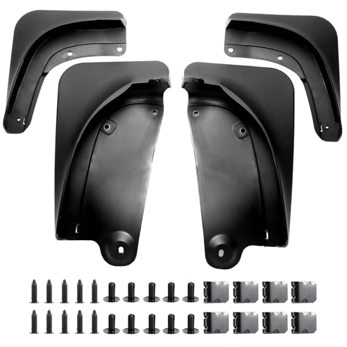 Image of Runmade Upgrade Tesla Model Accessories - Mud Flaps [No Drilling Required] All-Weather Mud Guard Body Kits for Tesla 04-20 Model Y (04-20 Model Y)