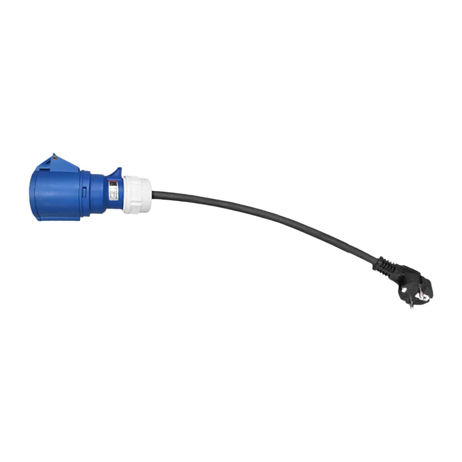 EV portador portátil enchufe a cee blue cee hembra enchufe 32a longitud 50 cm EV Carging Cable Cable Converter Black Male 16A 16A