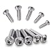 Produktbild PROTECH 100 Stück Linsenkopfschrauben M6x40 TORX Edelstahl A2 Rostfrei Flachkopfschrauben Linsenschrauben Innensechsrund TX ISO7380