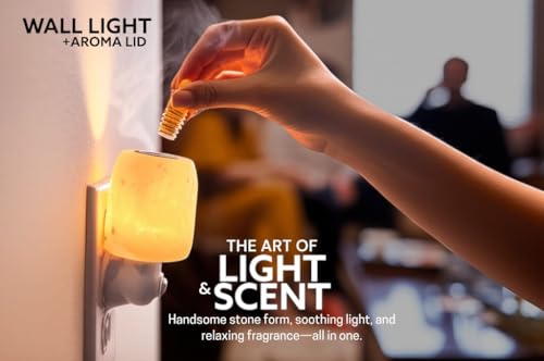 Image of Himalayan Natural Salt Night Lamp with Aroma Lid - Unique Rock Shape for Relaxation & Wellness - Ideal Gift in Beautiful Box!