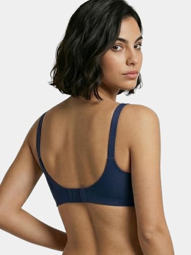 Image of Enamor Bamboo Cotton IO05, Plunge, Everyday Women's T-Shirt Bra - 3X Softer, 4X More Absorbent & Antimicrobial, Padded, Wirefree, High Coverage