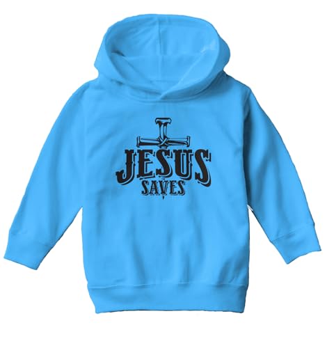 Tcombo Jesus Saves - Christian Christ Toddler/Youth Fleece Hoodie2