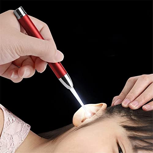 Mxjcc Ear Wax Removal,Tool Set With Led Light/Ear Pick Digger/Twezzers/Spiral Spring Ear Spoon With Storage Box For Adults, Kids And Pets (Color : Red) #TOP4