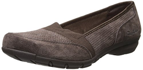 Skechers Women's Career-Perfed Flat,Chocolate,8.5 M US