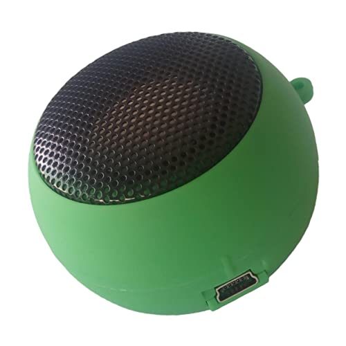 SHINEOFI Altavoz USB Recargable con Entrada Aux para Ordenador Portátil Móvil y Tablet Diseño Compacto y Fácil Uso Color Verde