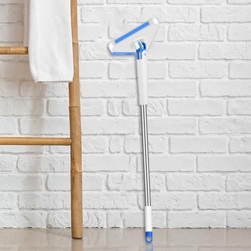 Limpiador compacto multiusos con mopa triangular de mango largo ajustable 4
