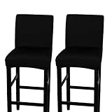 LJNGG 2 Pack Chair Cover Slipcover Counter Stool Covers Dining Room Kitchen Bar Stool Cafe Furniture...