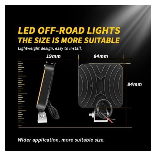 Foco LED para tractor y camión con luz de trabajo de 48W 12V 4