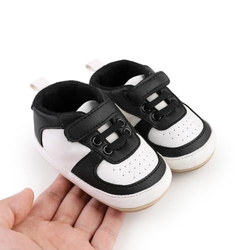 Image of Baby Boys Girls Sneakers Toddler Non-Slip Soft Rubber Sole First Walking Shoes Infant Newborn Crib Dress Shoes