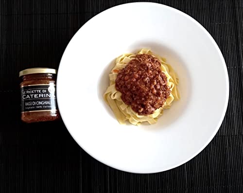 Spezialität aus der Toskana ragu di cinghiale Tomatensoße mit 60% Wildschwein und Chianina Rindfleisch