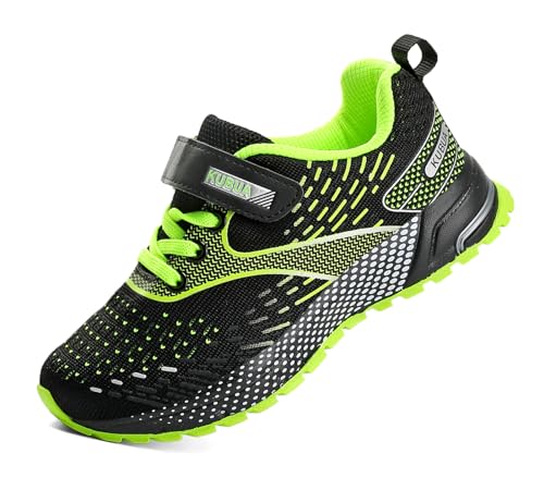 Image of KUBUA Kids Sneakers Lightweight Boys Girls Tennis Shoes | Breathable, Comfortable, Non Slip, Easy to Put On, Running, Walking, Gym, School, Daily Play, Toddler