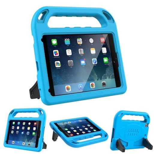 LEDNICEKER Kids Case for iPad Mini 1 2 3 4 5 - Light Weight Shock Proof Handle Friendly Convertible Stand Kids Case for iPad Mini, Mini 5 (2019), Mini 4, iPad Mini 3rd Generation, Mini 2 Tablet - Blue