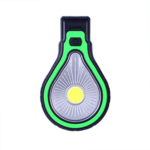 jfhrfged 10 Watt Portable LED COB Floodlight Torch Outdoor Garden Work Light Mini 3xAA Portable Light, Green