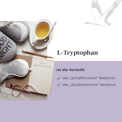 L-Tryptophan - Hochdosiert: 526 mg je Kapsel - 240 vegane Kapseln - 8 Monate Vorrat - Ohne Zusatzstoffe - Aus pflanzlicher Fermentation - Laborgeprüft - Balanced Vitality