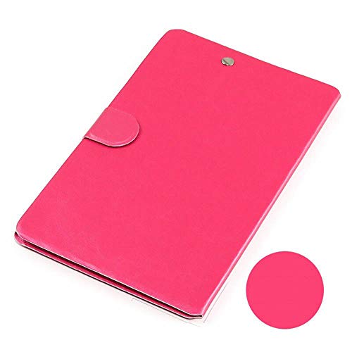 CJSWT HD Screen Magnifier 8inch 3D Mobile Phone Screen Amplifier Cellphone Enlarger PU Leather Case with Foldable Holder Stand for All Smart Phones,Pink