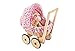 Produktbild Pinolino 268305-7 - Korbpuppenwagen Mona, inklusive Bettzeug Dessin Herzchen, rosa