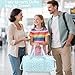 BTOOP Duffle Bag for Gym Sports Women Girls Workout Travel Bag Weekender with Shoe Compartment and Wet Pocket (Blue Bow-Floral)
