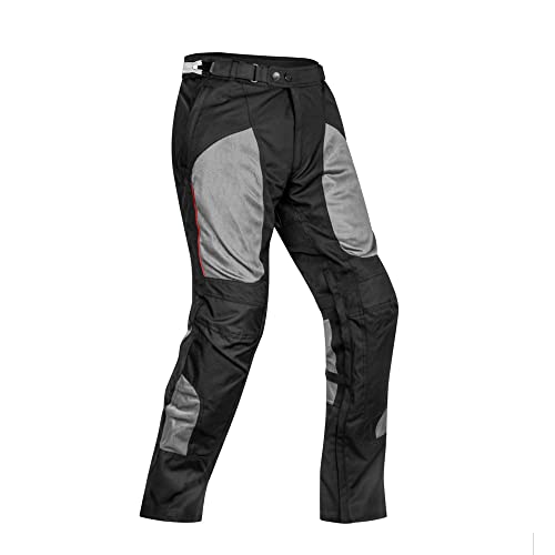Image of Rynox Storm Evo Pants - Motorcycle Riding Pants | Impact Protection | Abrasion Resistance | Ventilation - Black Grey, 2XL