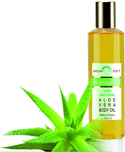 Huile de Massage Pure Végétale Raisin & Aloe Vera 200 ml ● Apaisante et Adoucissante ●100% Pure et Naturelle ● Hydratante Cover