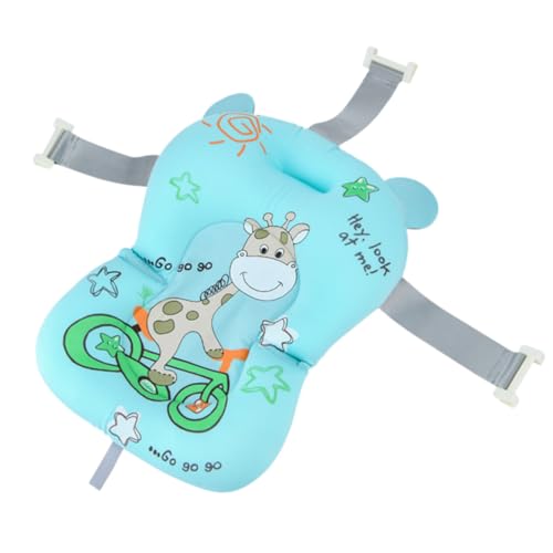 HEALLILY Soporte Red Recién para Nacido de Ñiño Asiento de Baño Verde Flexible y Multiusos de Tela Antideslizante para Baño y Ducha Infantil