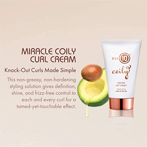 It’s a 10 Haircare, Coily Miracle Curl Cream, Definition, Shine - Image 3