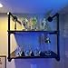 Industrial Pipe Shelving Wall Mounted,Black Pipe Shelves Iron Pipe Shelf Bracket,Wall Shelves(2Pcs X 3Tier,29