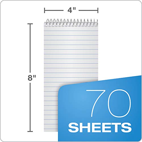 Earthwise By Ampad Reporter's Notebook, 4 X 8 Inches, 70 Sheets, Gregg Ruled, 12-Pack (25-280R) #TOP2