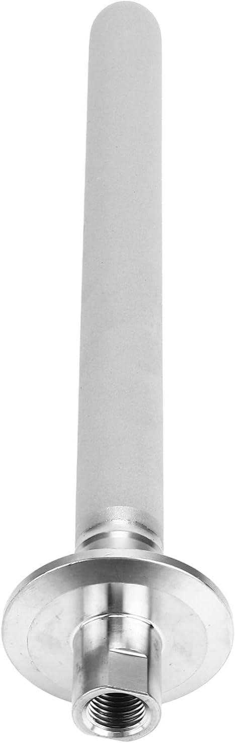 8in Stainless Steel Aeration Stone for Brewing,Bubble Stone,Home Brew Diffusion Stone,Carbonation and Oxygenation,Comes With 1/4in Npt Female Gas Inlet,for Homebrewing and Beer Enthusiasts