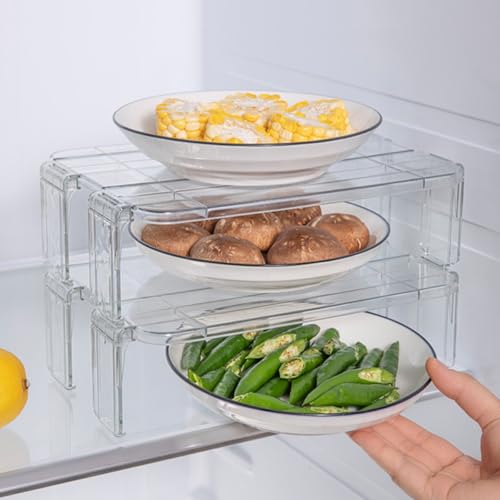 Étagère de rangement multifonction plastique transparent 2 pièces - 7