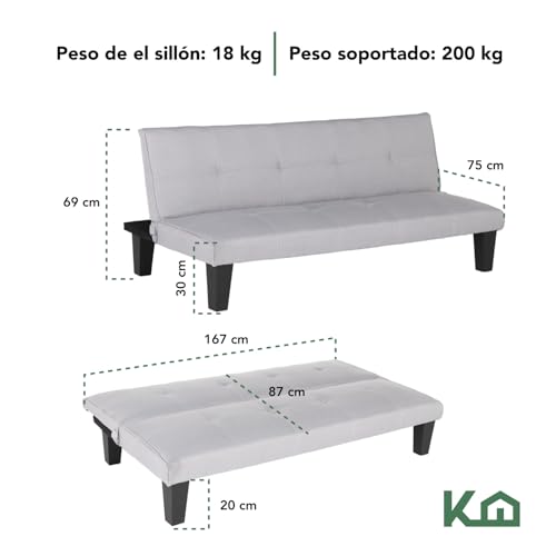 Catálogo de Sofa Cama Plegable para comprar hoy. 24 Sofa Cama Plegable marca Kingshouse (3)