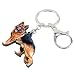 NEWEI Acryl-Hunde-Schlüsselanhänger, Schlüsselanhänger für Frauen, Mädchen, süße Hunde-Schlüsselanhänger, Gifs (Deutscher Schäferhund)