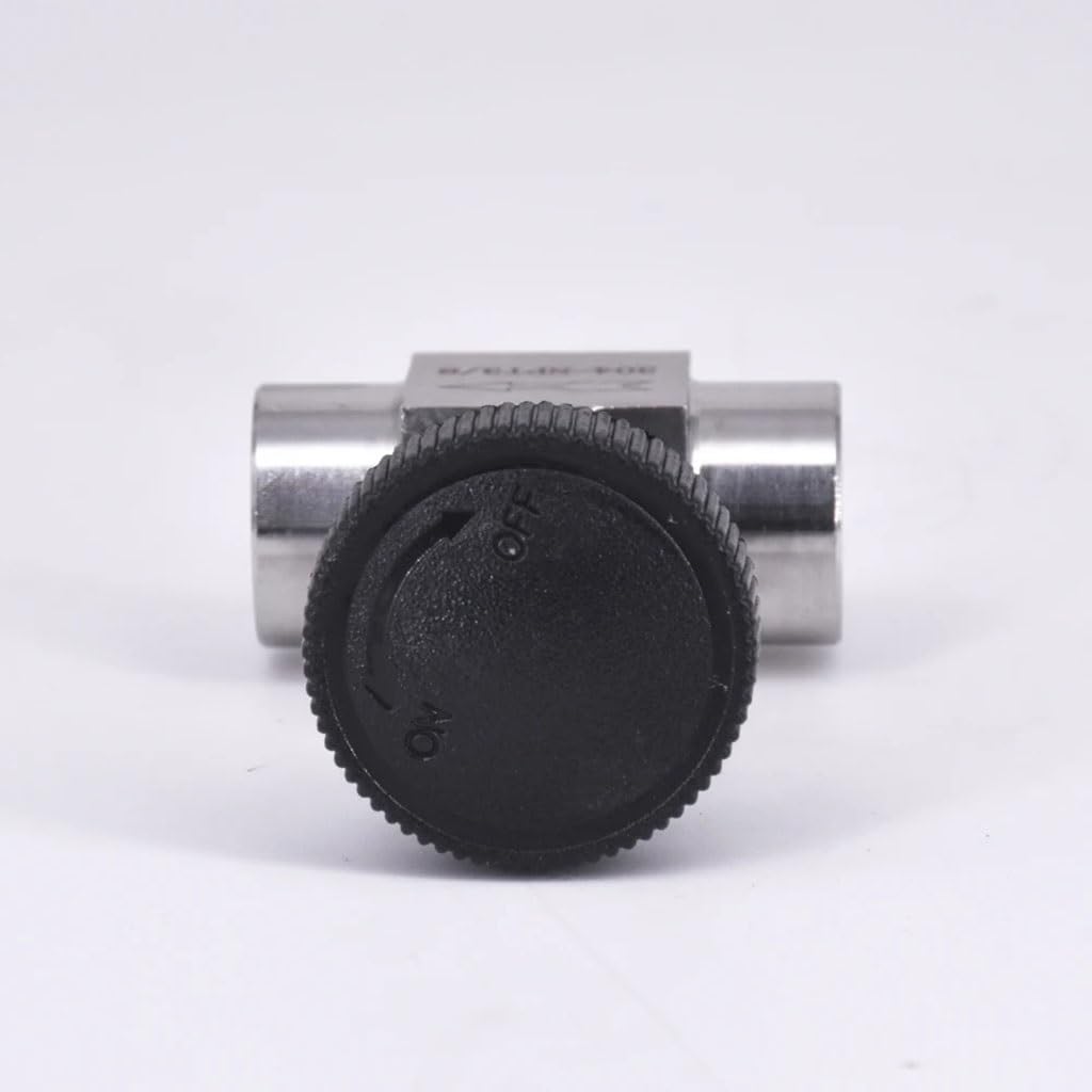 1 Válvula De Aguja De Rosca G De 1/8", 1/4", 3/8", 1/2", 3/4", Válvula De Regulación De Válvula De Globo De Control De Flujo De Acero Inoxidable(3/4")