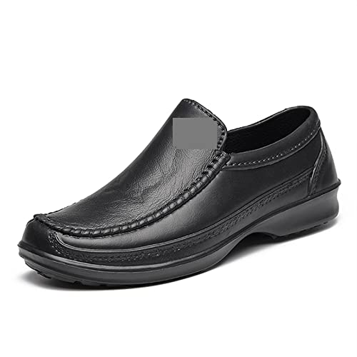 Zapatos de vestido para hombre cómodos en cuero plano para eventos talla 10.5