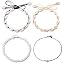 1*puka shell necklace & 2*cowrie shell necklace & 1* pearl necklace