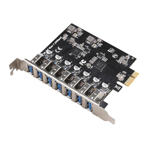 Carte d'extension PCIE USB 3.2 7 ports pour étendre les connecteurs de votre PC de bureau